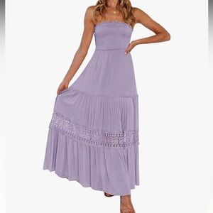 New strapless summer maxi dress